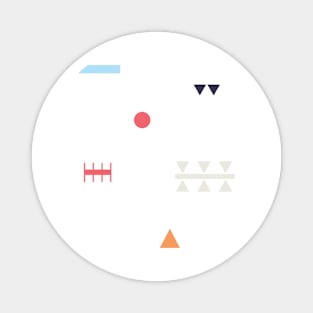 Fun minimal abstract Shapes Magnet